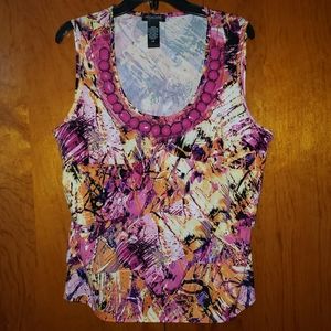 Pretty summer flowy dressy blouse